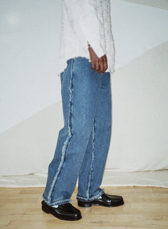 Джинсы lorenz Rico Fringe Denim Pant Blue