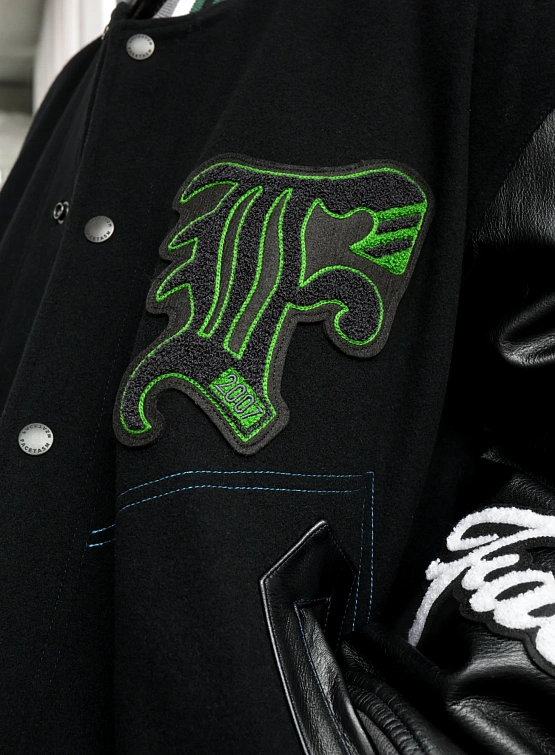 Бомбер FACETASM Patched Stadium Black