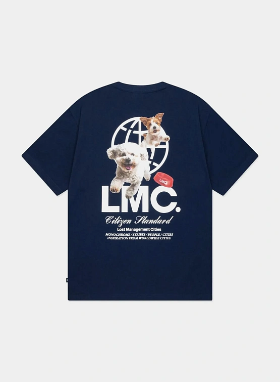 Футболка LMC Flying Puppy Tee Navy