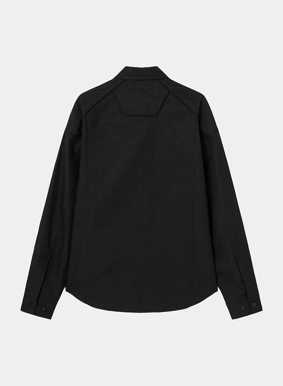 Рубашка JUUN.J Cotton Side Slit Shirt Black