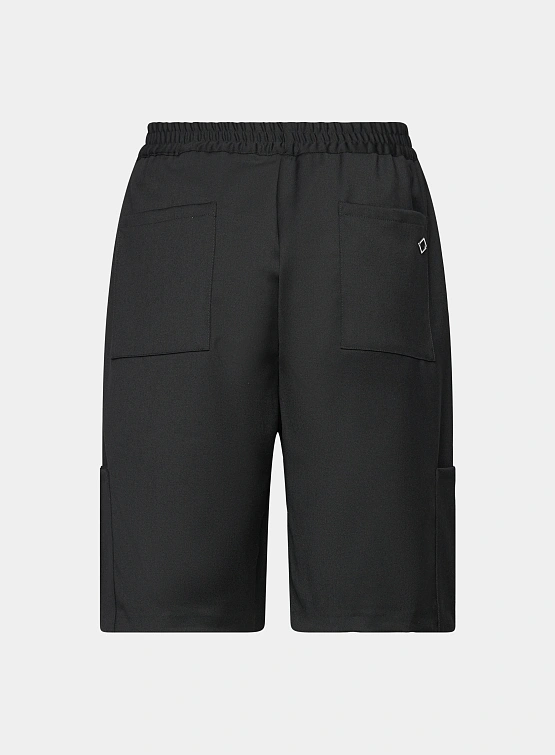 Шорты Han Kjøbenhavn Wool Elasticated Wide Leg Black