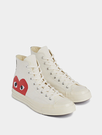 Кеды Converse x Comme des Garçons Chuck 70 Hi Milk