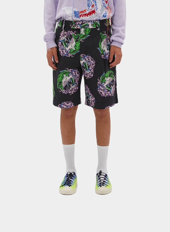 Шорты MSGM The Greatest Cosmic Carp Black