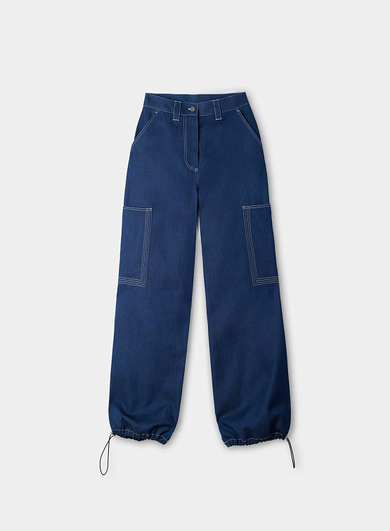 Брюки Sunnei Fit Loose Pants Blue