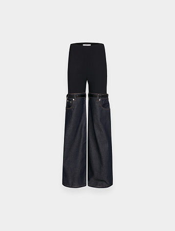 Женские джинсы Coperni Hybrid Denim Flare Trousers