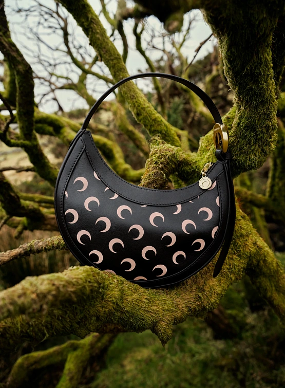 Сумка Marine Serre Moon Canvas Eclipse Mini Inverse Tan