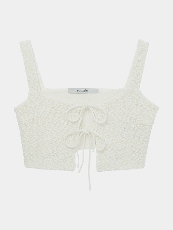 Женский топ EPINGLER Pom Pom Knitting Cream