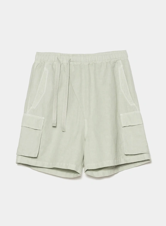 Шорты MAHARISHI 6082 Hemp Cargo Asym Track Sage