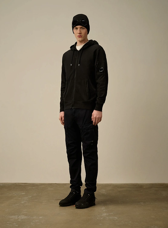 Зип-худи C.P. Company Light Fleece Full Zip Black