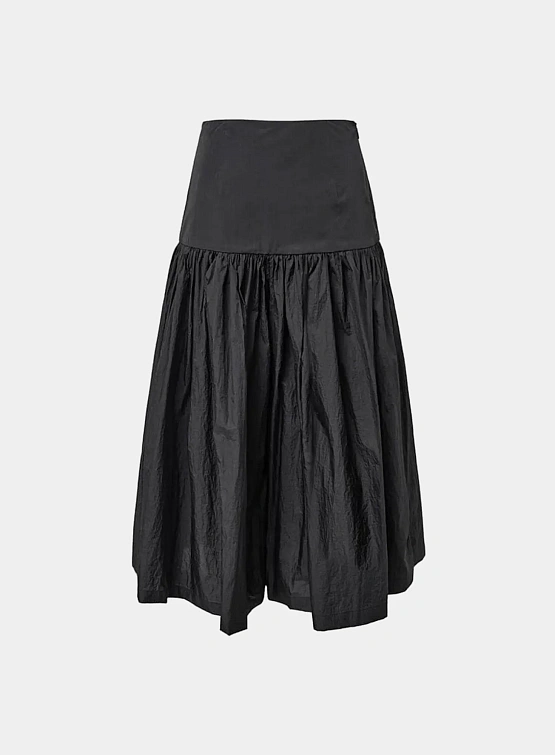 Женские брюки AMOMENTO Shirring Culotte Black