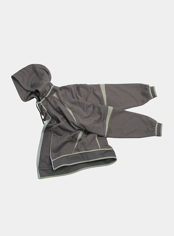 Зип-худи SAN SAN GEAR Oblique Hoodie Ash Brown