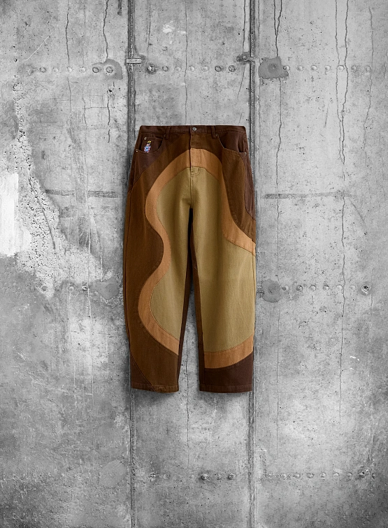 Брюки KidSuper Wavy Pants Brown