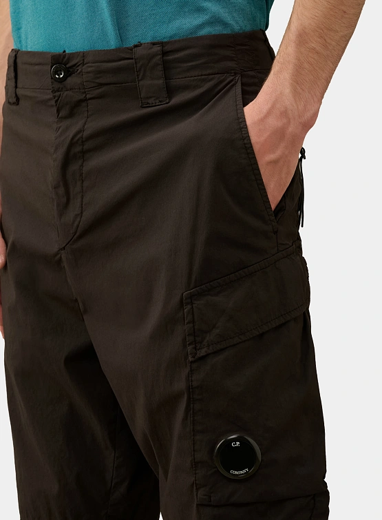 Шорты C.P. Company 50 Fili Stretch Cargo Black