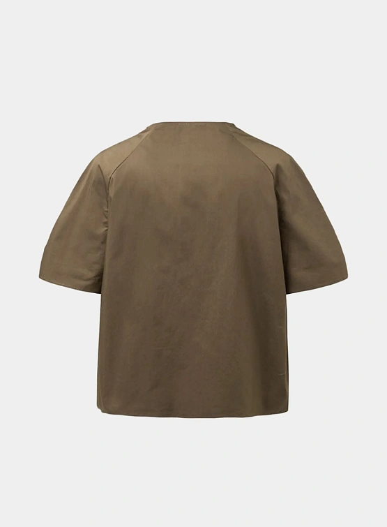 Топ AMOMENTO Raglan Cowl Neck Brown