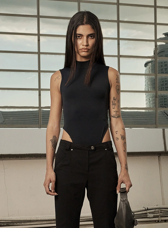 Женское боди OPEN YY Turtleneck Bodysuit Black