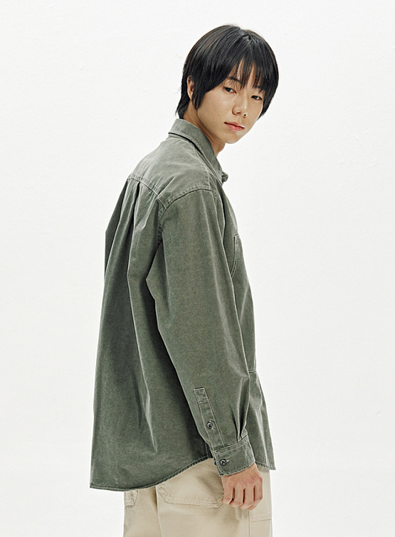 Рубашка FrizmWORKS Washed Carpenter Pocket Olive