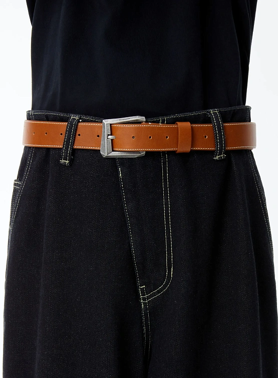 Ремень ADERERROR Dresto Buckle Brown