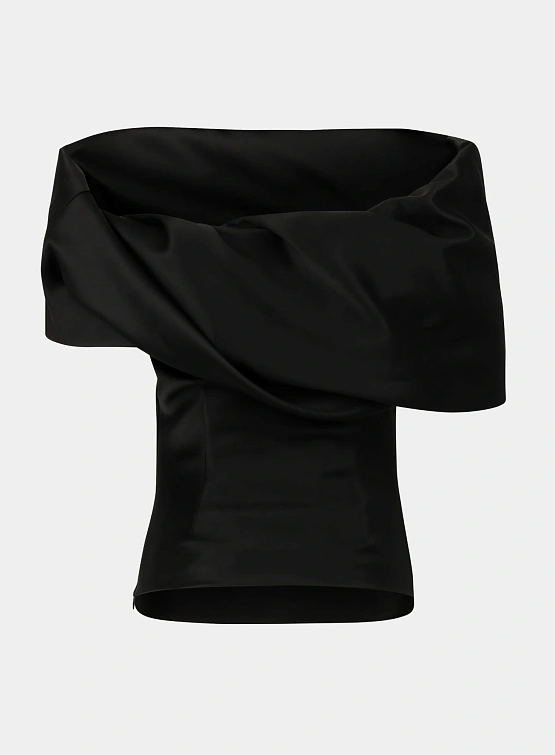 Женский топ entire studios Barge Black Sateen