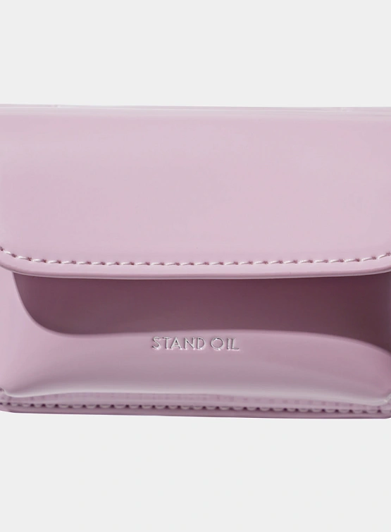 Женская сумка STAND OIL Chubby Wallet Glossy Vintage Pink