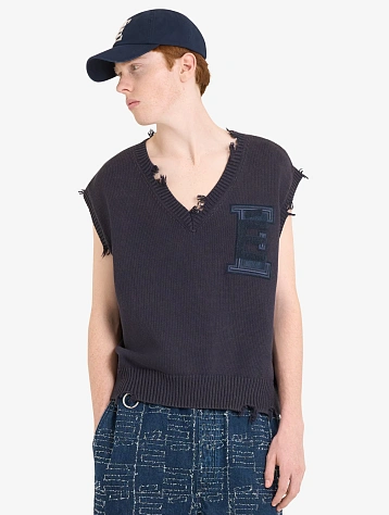 Жилет Études Short Sleeves V-neck Navy