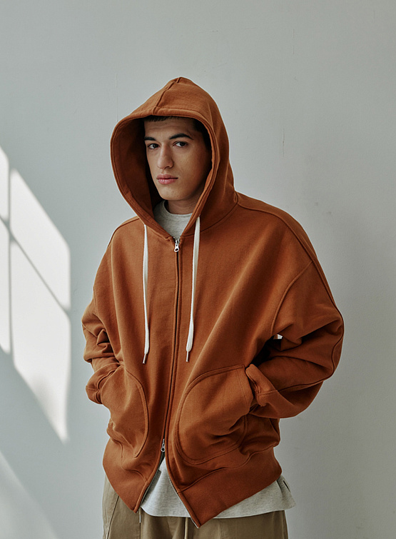 Зип-худи FrizmWORKS Og Heavyweight Hood Brick