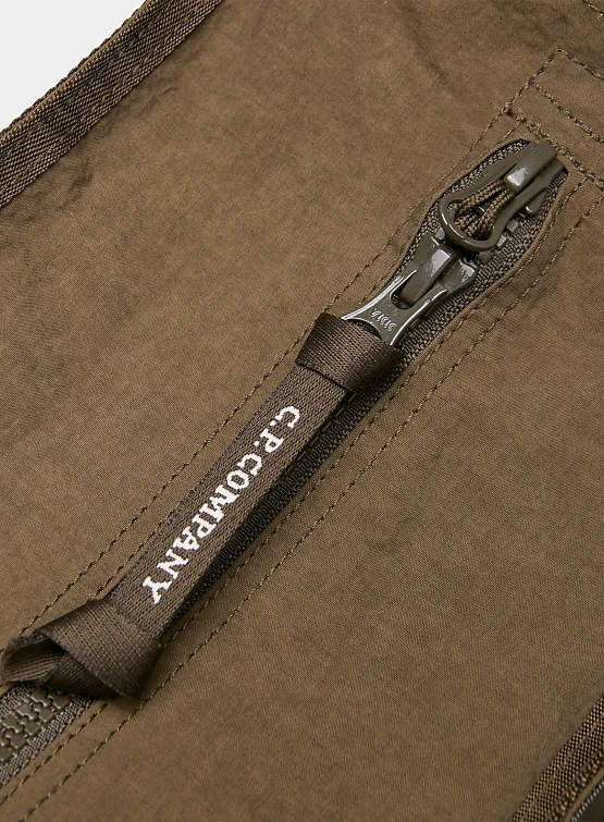 Сумка C.P. Company Plain Paper Touch Zipped Bag Ivy Green