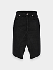 Женская юбка RICK OWENS Drkshdw Slivered Black Wax