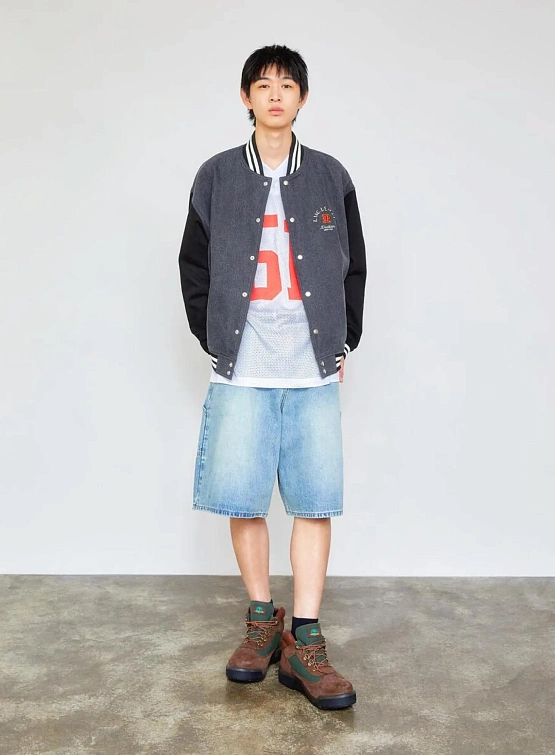 Бомбер LMC Denim Varsity Jacket Black