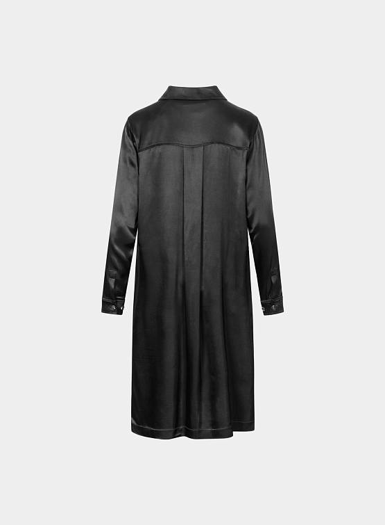 Женское платье Han Kjøbenhavn Half Zip Shirt Dress Black
