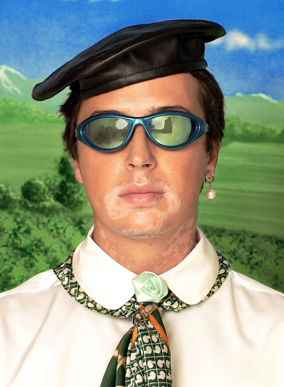 Очки Bonnie Clyde Angel Metallic Blue & Blue Mirror