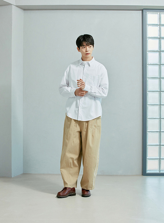 Рубашка FrizmWORKS Og Oxford Oversized Shirt White