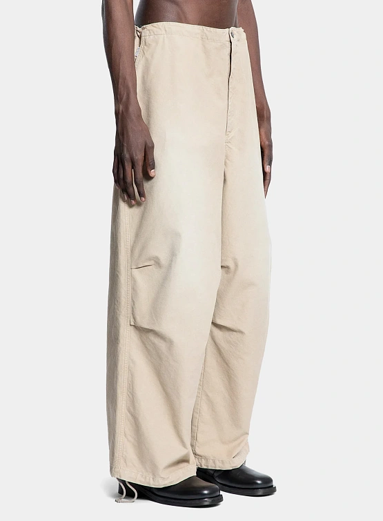 Брюки Hed Mayner Drawstring Trousers Beige Khaki