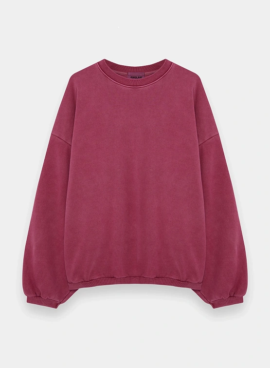 Свитшот ANGLAN Reversible Pigment Two Layer Washed Red