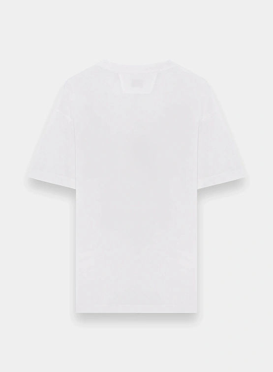 Футболка C.P. Company 30/1 Jersey Logo Gauze White