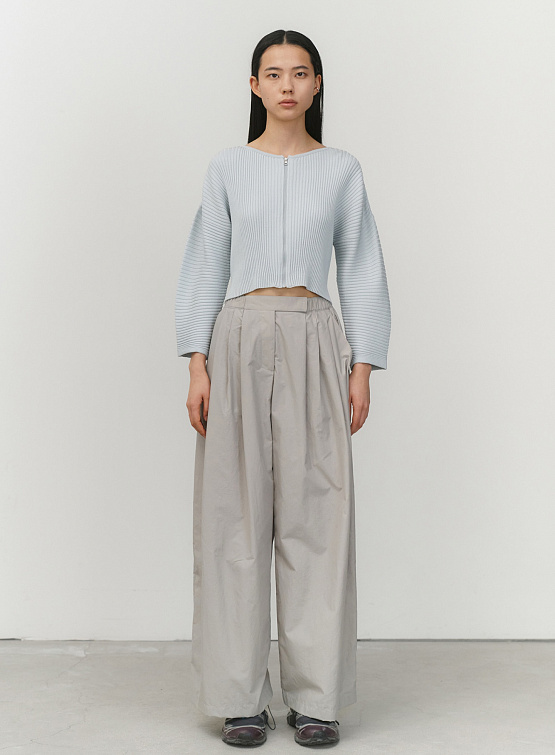 Женские брюки AMOMENTO Three Tuck Banding Grey