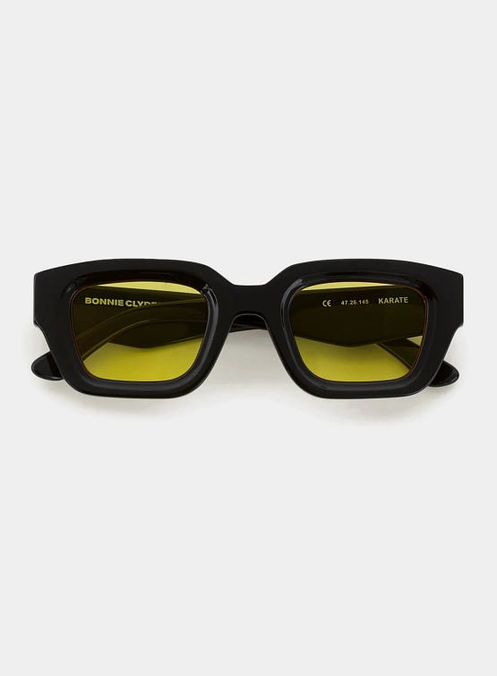 Очки Bonnie Clyde Karate Black and Yellow Tint