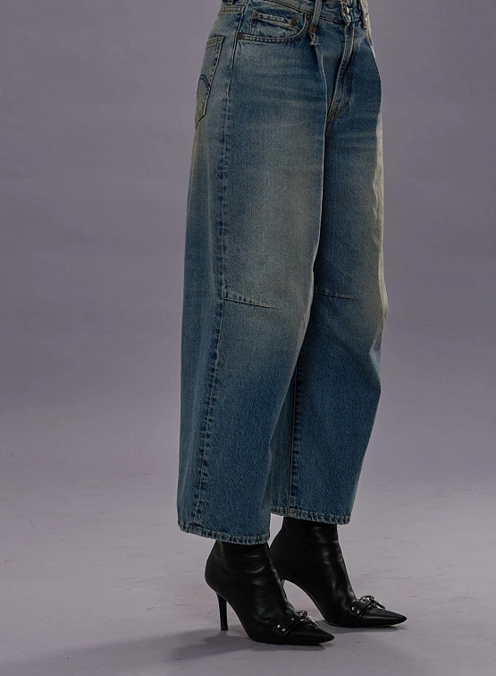Женские джинсы R13 Crop Wide Leg Jean Blue