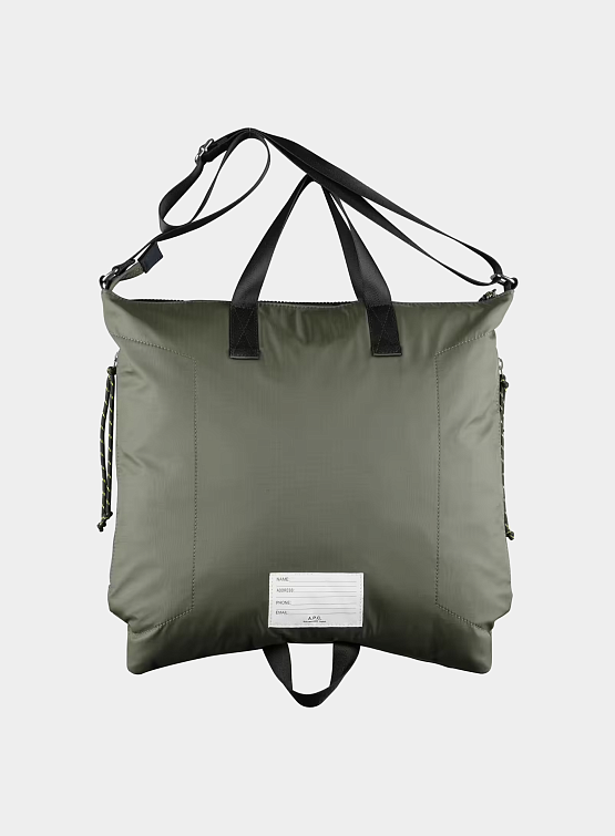 Сумка-тоут A.P.C. Trek Tote Kaki Fonce