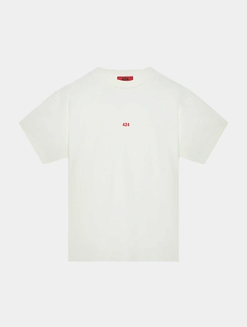 Футболка 424 Alias Regular T-Shirt Washed Salt White