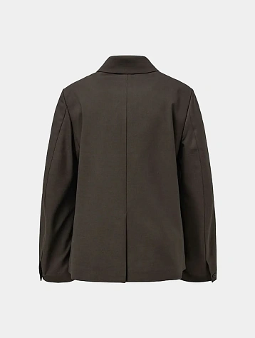 Пиджак AMOMENTO Oversized Wool Jacket Dark Brown