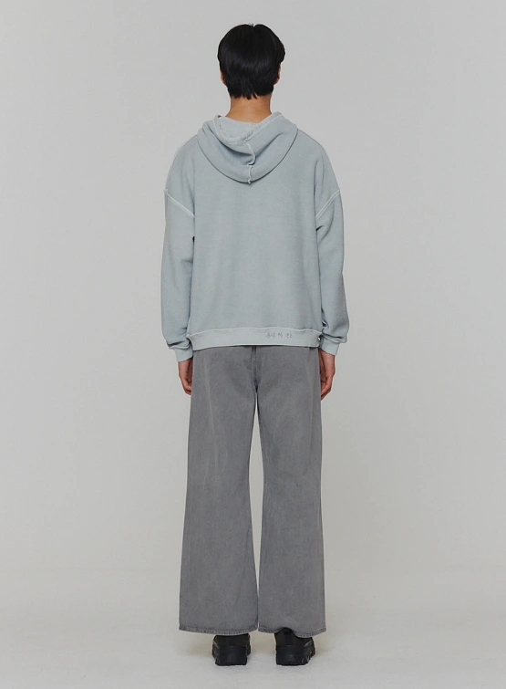 Худи AMOMENTO Garment Dyed Hoodie Mint