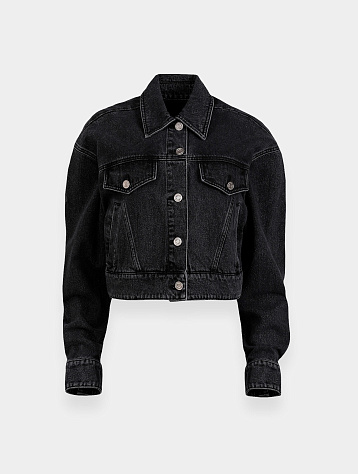 Женская джинсовая куртка System Black Washed Denim Jacket Black