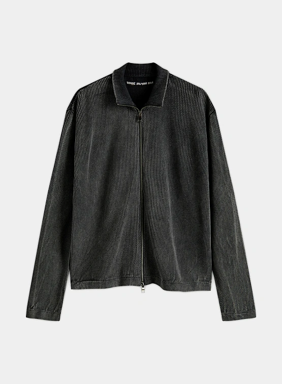 Кардиган MKI MIYUKI ZOKU Pigment Black Loose Gauge Track