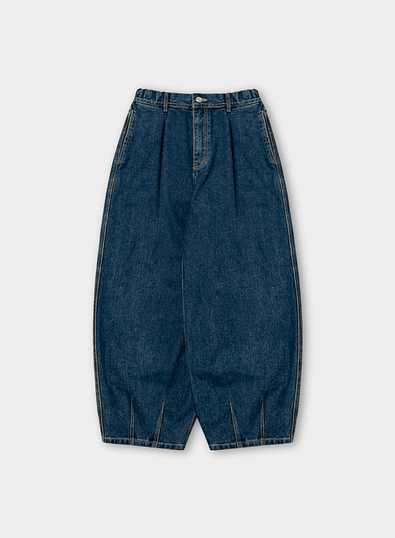 Джинсы ANGLAN Tin Denim Balloon Pants Blue Denim