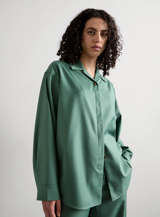 Женская рубашка HOLZWEILER Dais Shirt Green