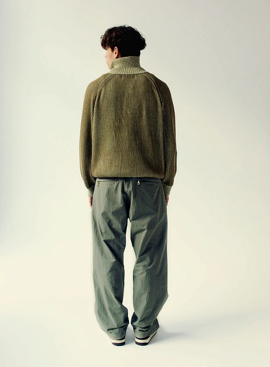 Брюки YESEYESEE CN Vertical Zip Pants Sage Green