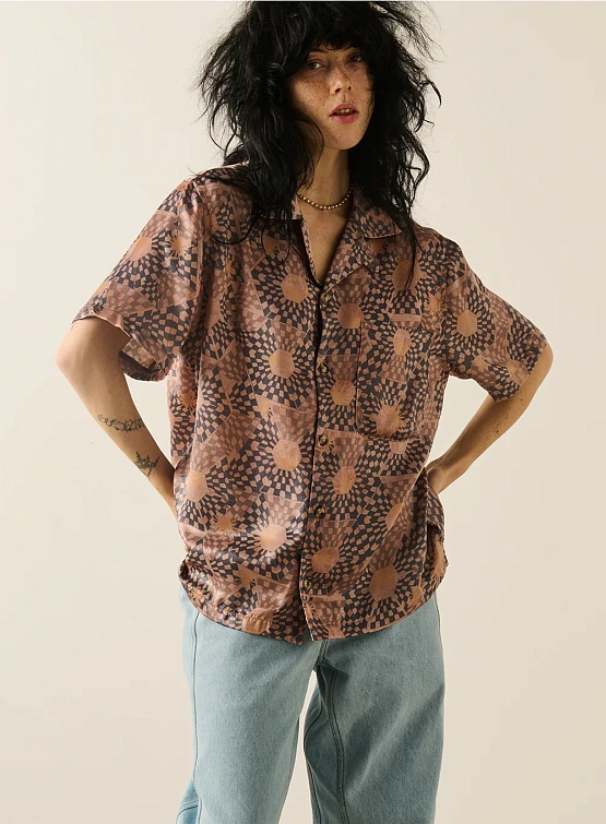 Рубашка ACMH SS Wave Warped Honeycomb Print