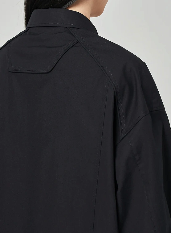 Рубашка JUUN.J Cotton Side Slit Shirt Black