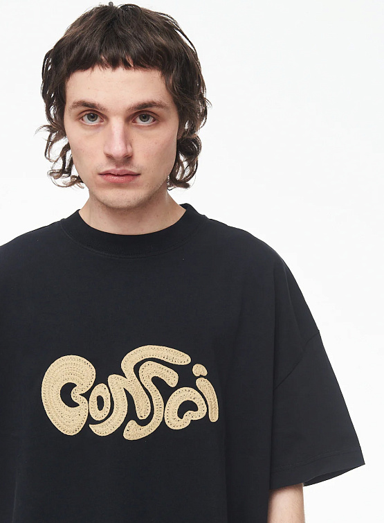 Футболка BONSAI Oversize Embrodery Graphic Black