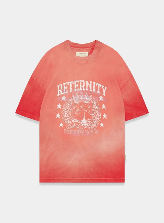 Футболка RETERNITY University Heavy Bleached Red